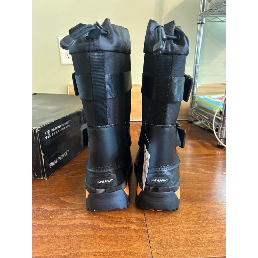 Baffin Wolf Mens Winter Boots Black Gold 4300-0015 Snow Cold Weather Size 9 NEW